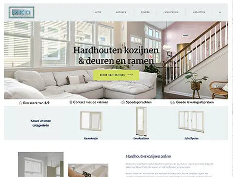 Professionele webdesigner uit Oss aan het werk aan een WordPress webshop.
